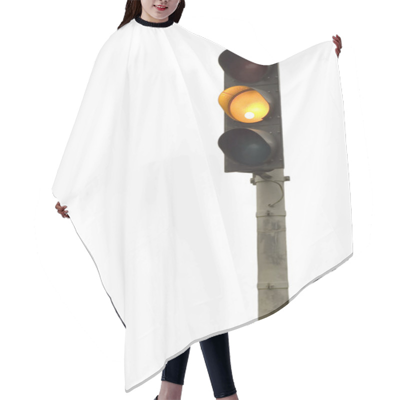 Personality  Yellow Traffic Lights Hair Cutting Cape