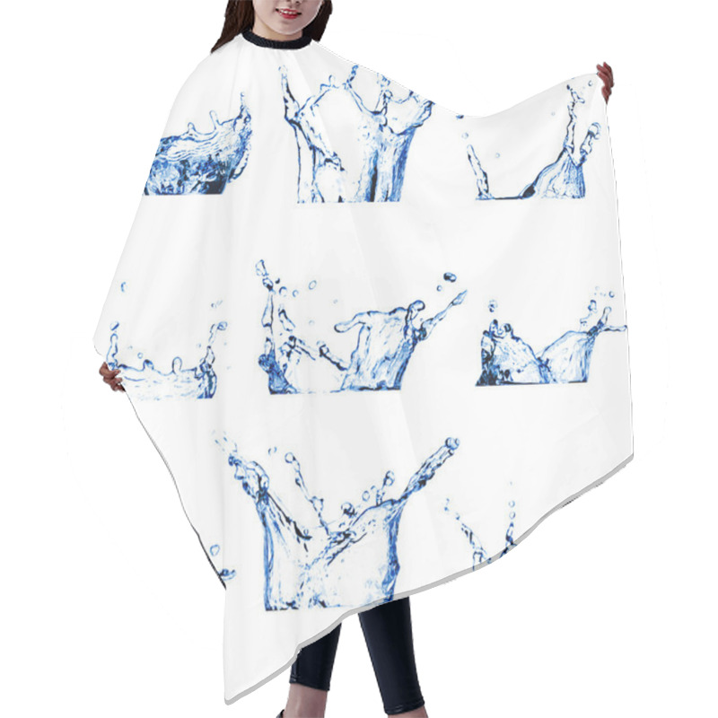 Personality  Set Of Nine Water Splashes Hair Cutting Cape