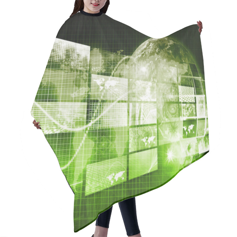 Personality  Security Network Hair Cutting Cape