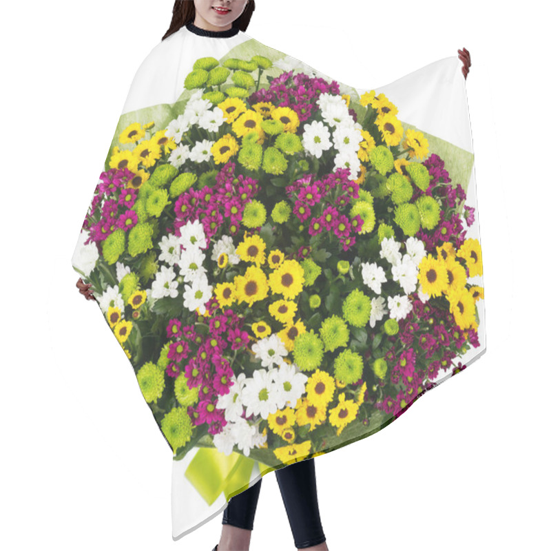 Personality  Bouquet Of Asters And Daisies Hair Cutting Cape