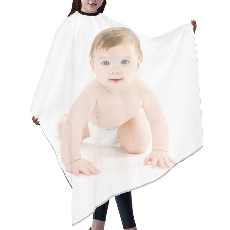 Personality  Crawling Baby Boy Hair Cutting Cape