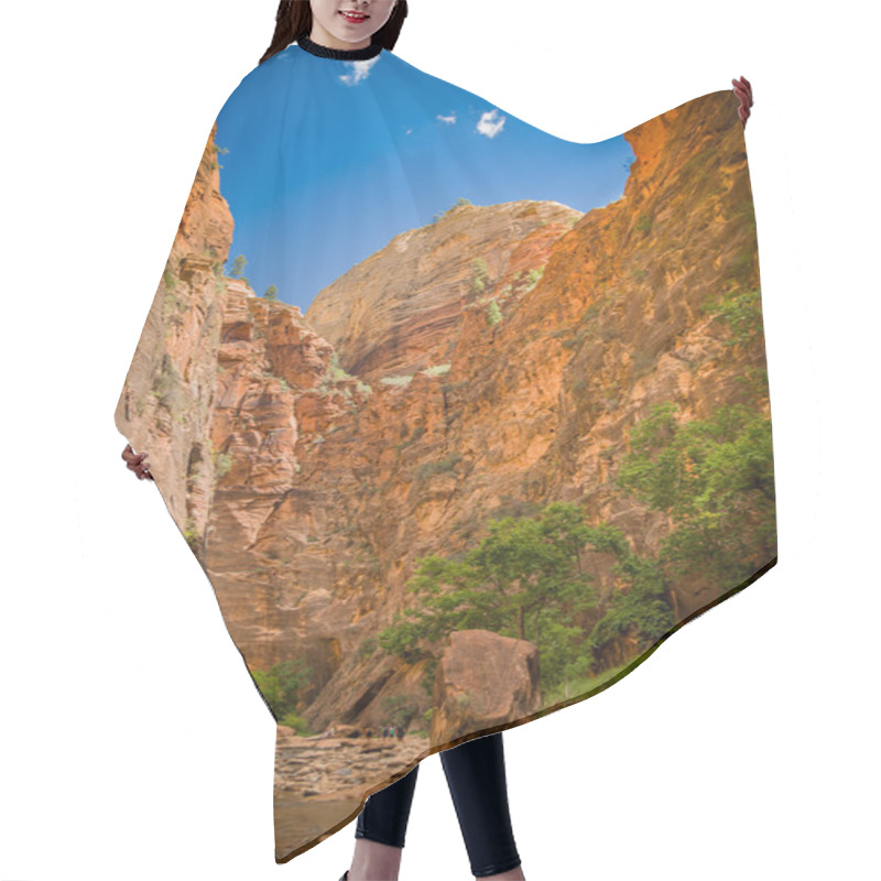 Personality  Virgin River In Zion National Park Utah Hair Cutting Cape