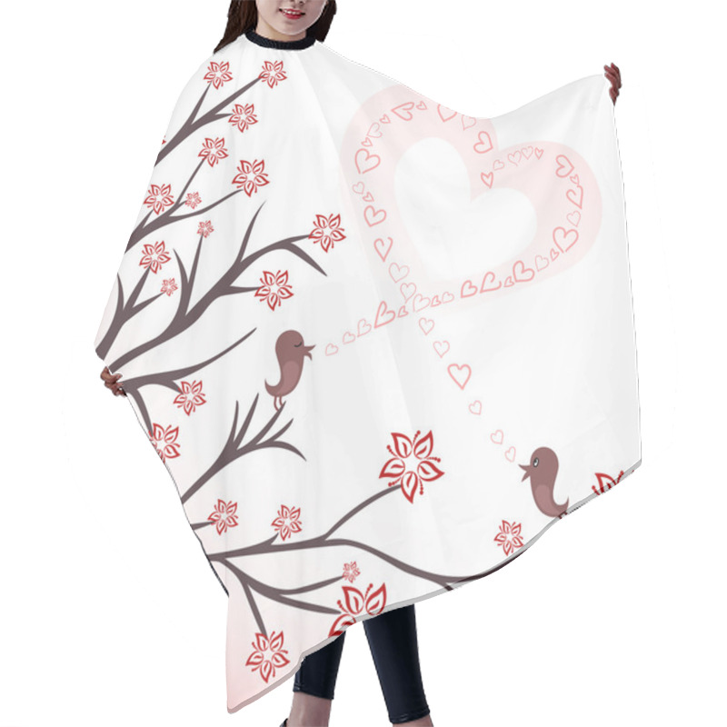 Personality  Love Birds Hair Cutting Cape