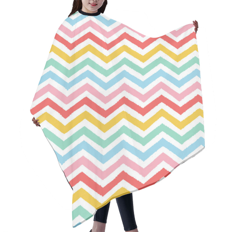 Personality  Geometric Chevron Seamless Pattern Hair Cutting Cape