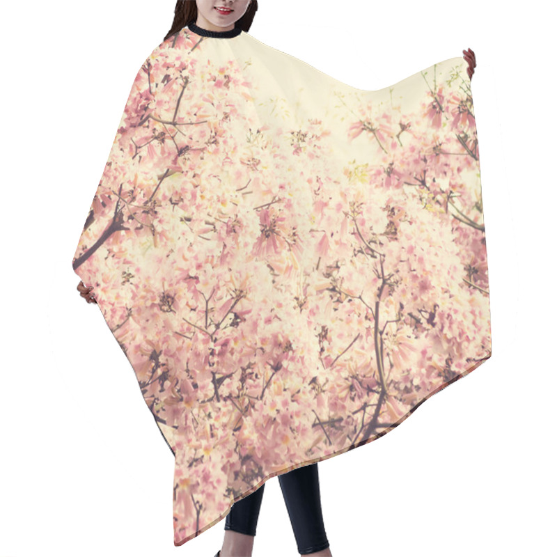 Personality  Cherry Blossoms Hair Cutting Cape