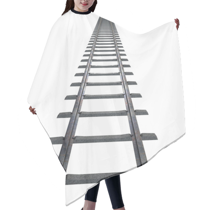 Personality  Train Tracks Isolated Hair Cutting Cape