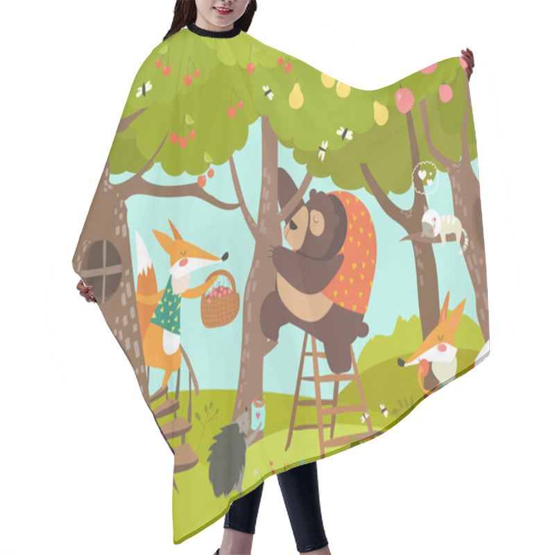 Personality  Cute Animals Harvesting Hair Cutting Cape