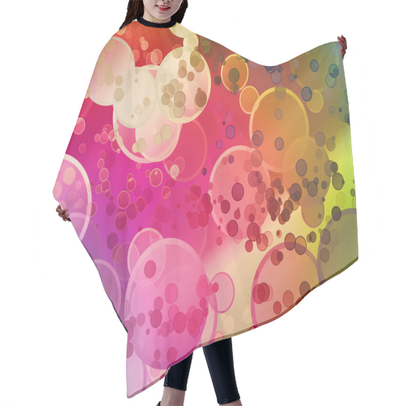 Personality  Bright Pastel Bubble Mix Hair Cutting Cape