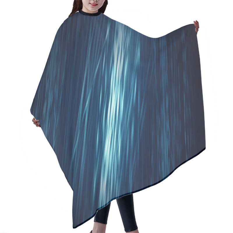 Personality  Abstract Background. Motion Blue Vertical Lines Background Hair Cutting Cape