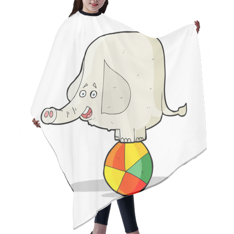 Personality  Cartoon Circus Elephant Hair Cutting Cape