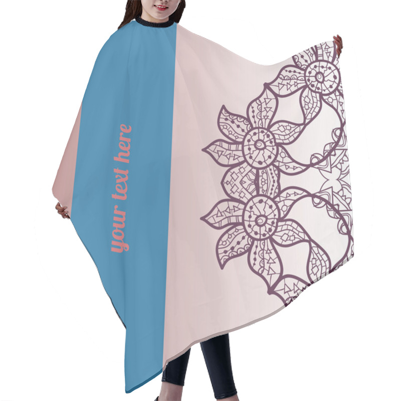 Personality  Oriental Mandala Motif Hair Cutting Cape