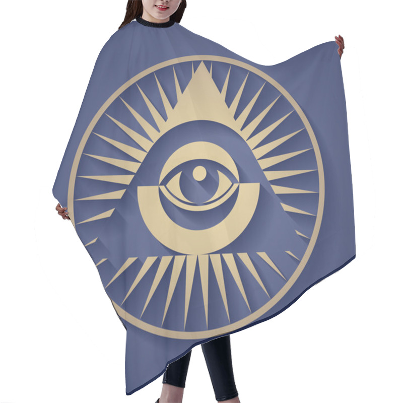 Personality  All Seeing Eye Hair Cutting Cape