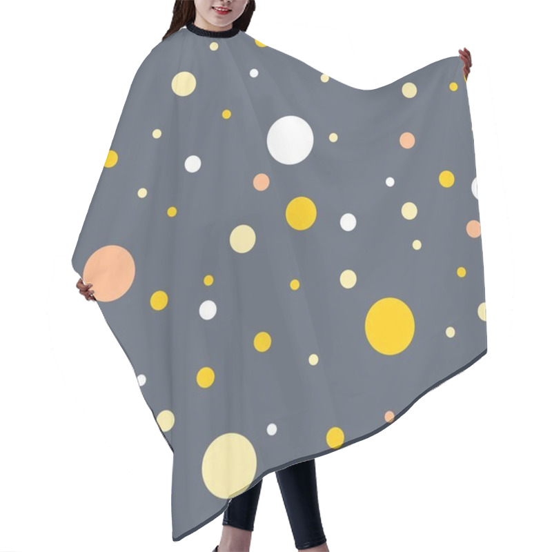 Personality  Polka Dot Texture Hair Cutting Cape