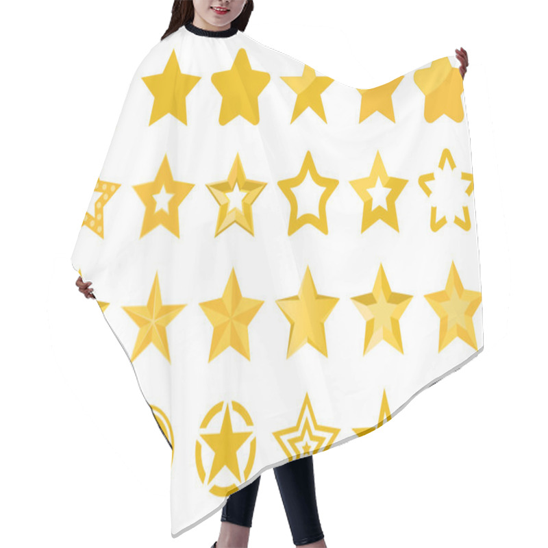 Personality  Collection Of Vector Stars Hair Cutting Cape