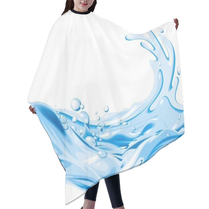 Personality  Abstract Water Background Hair Cutting Cape