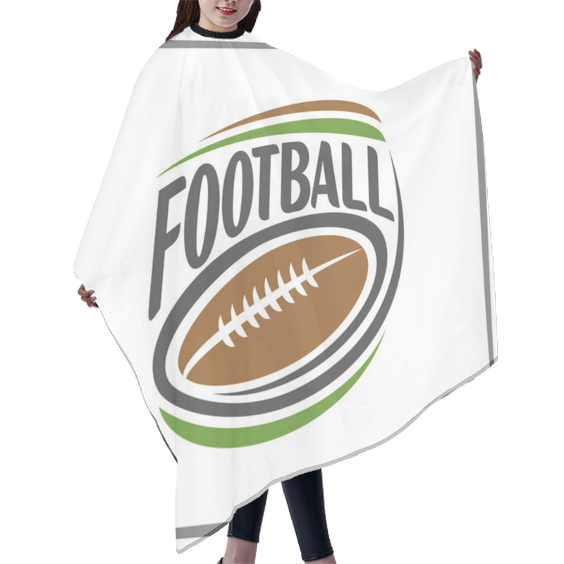 Personality  Image On The American Football Theme Hair Cutting Cape