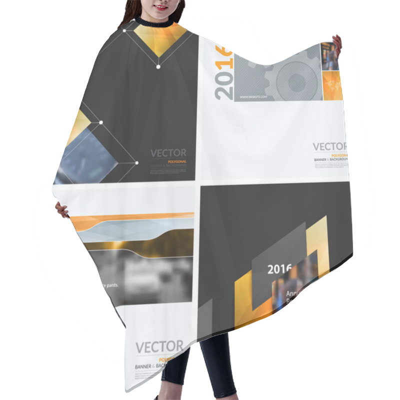 Personality  Business Vector Design Elements For Graphic Layout. Modern Abstr Hair Cutting Cape