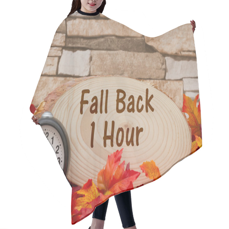 Personality  Daylight Savings Time Message Hair Cutting Cape