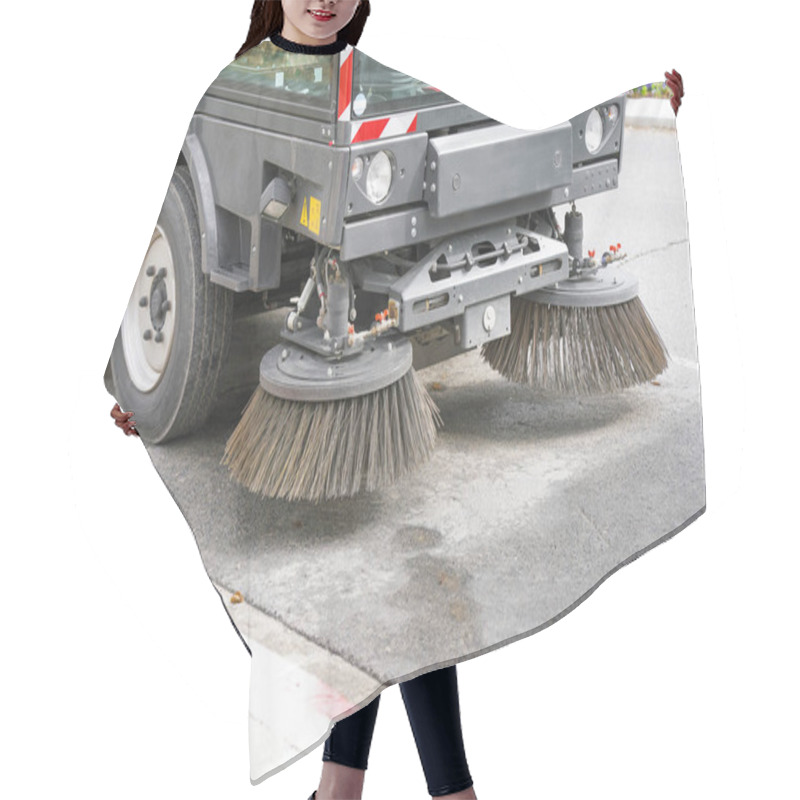 Personality  Street Cleaning Machine Hair Cutting Cape