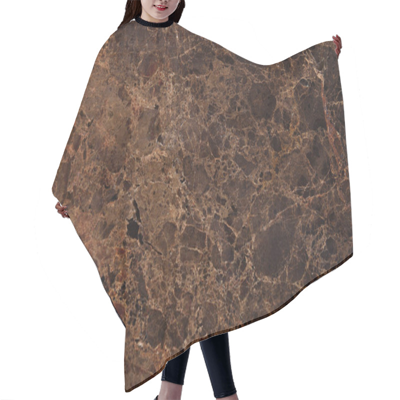 Personality  Abstract Brown Marble Material Background Hair Cutting Cape