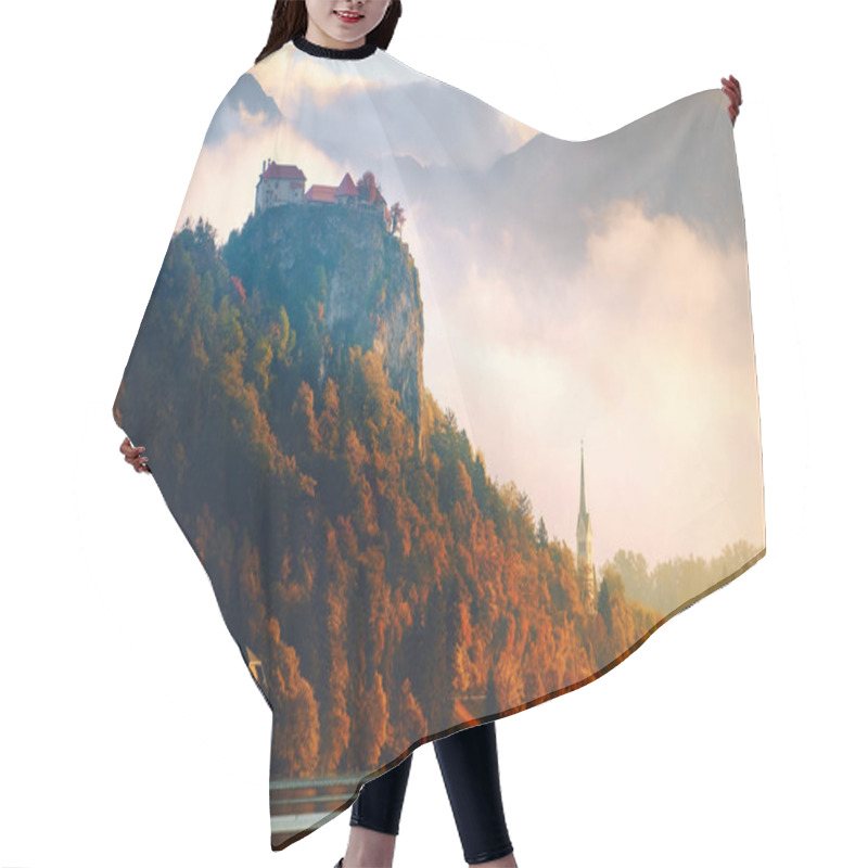 Personality  Medieval Bled Castle Above Lake Bled In Slovenia. Hair Cutting Cape