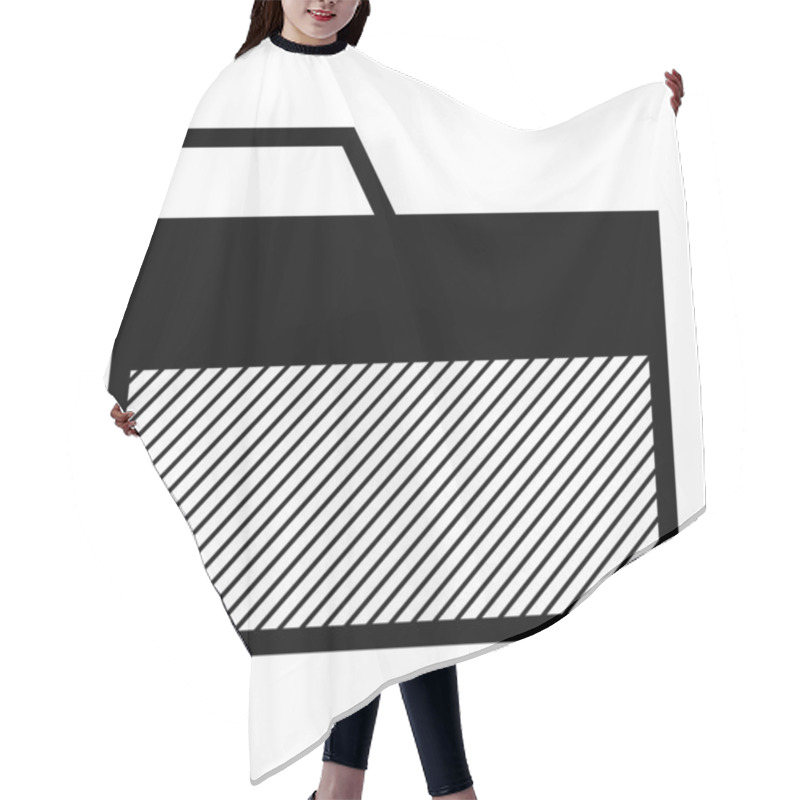 Personality  Files And Folders. File Holder Icon Hair Cutting Cape