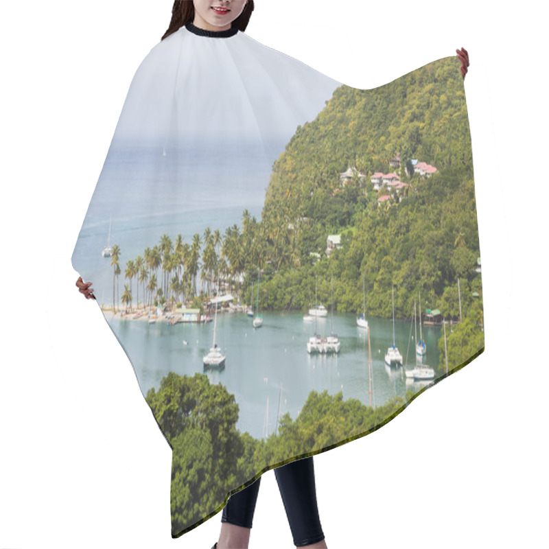 Personality  Yacht Harbor On St Lucia Hair Cutting Cape