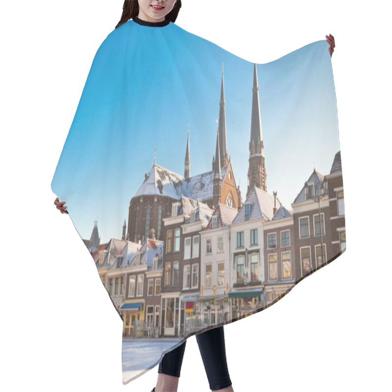 Personality  Delft Main Square At Winter Hair Cutting Cape