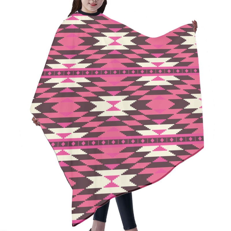 Personality  Ethnic Geometric Pattern Hair Cutting Cape