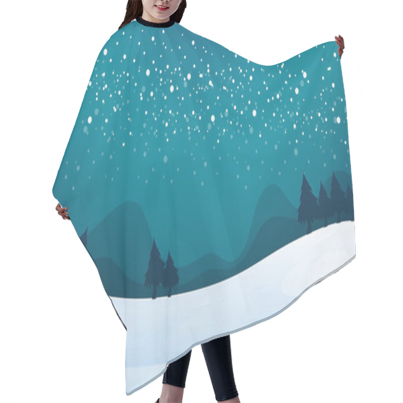 Personality  Snowfall Hair Cutting Cape