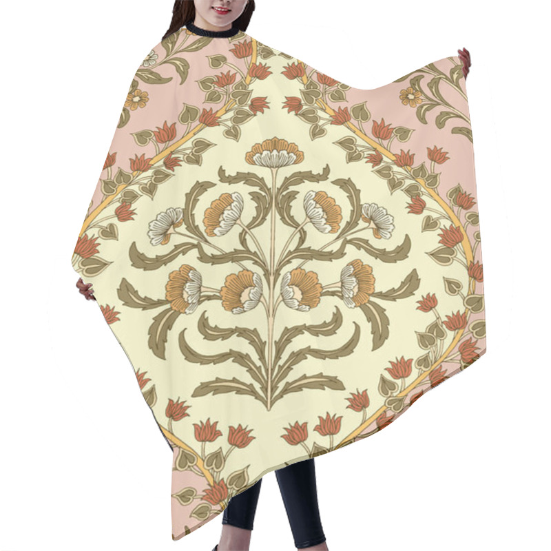 Personality  Hand-drawn Seamless Pattern Design, Paisley Style Hair Cutting Cape