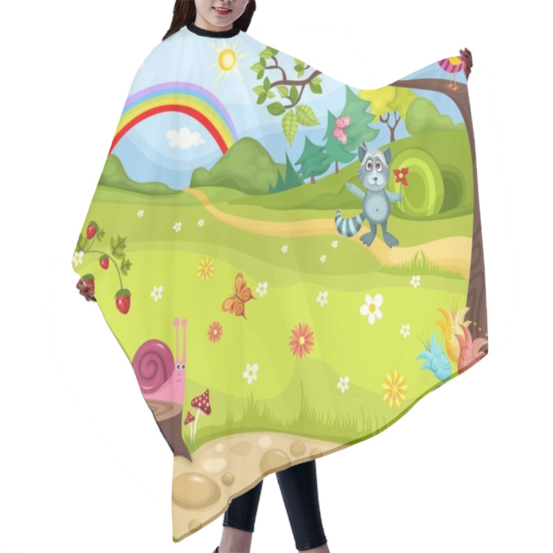 Personality  Forest Hair Cutting Cape