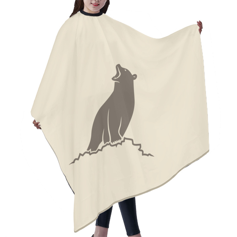 Personality  Roaring Bear Hair Cutting Cape