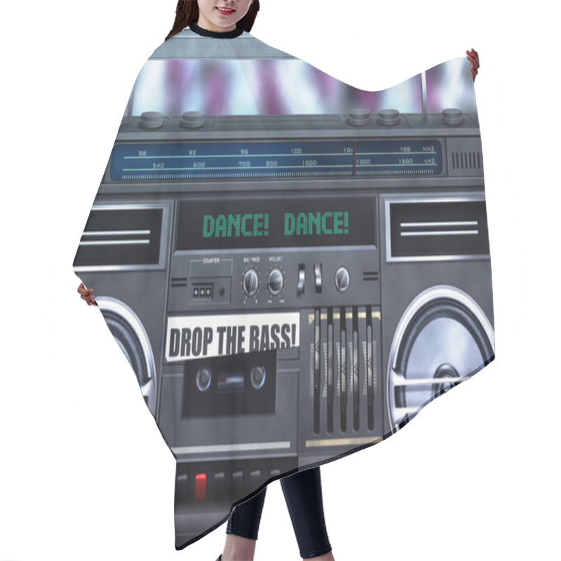 Personality  Boombox, Drop The Bass Hair Cutting Cape