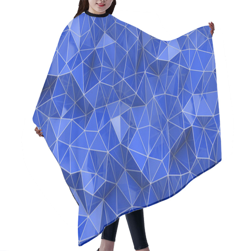 Personality  Abstract Background With Poly Hair Cutting Cape