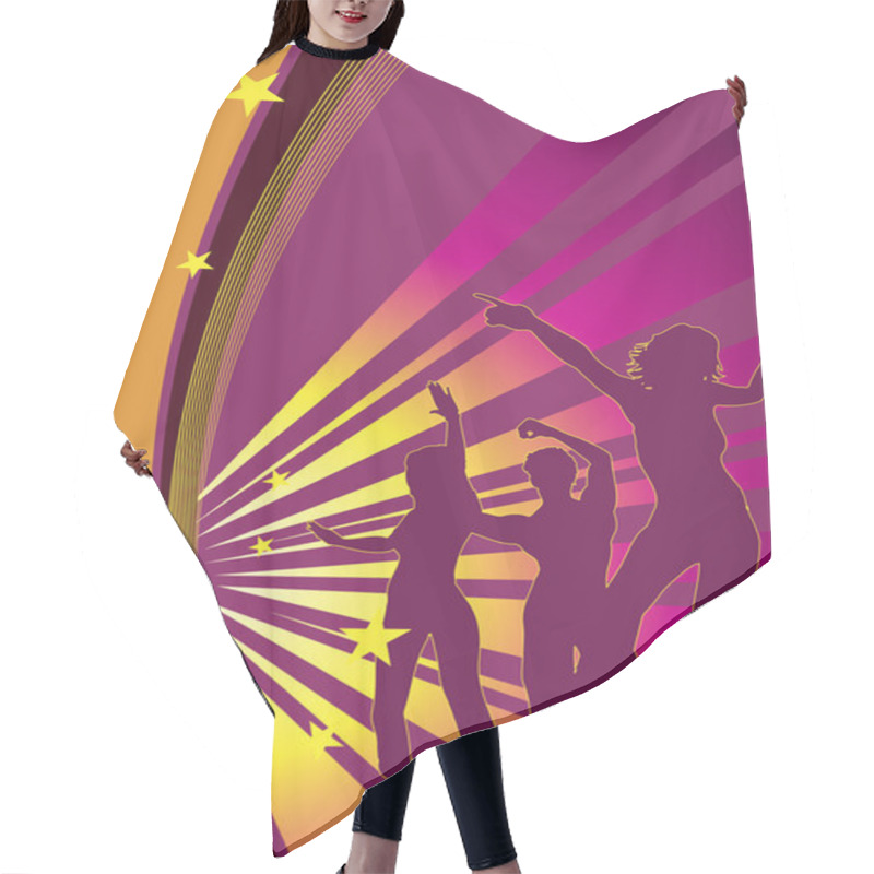 Personality  Dancing People Hair Cutting Cape