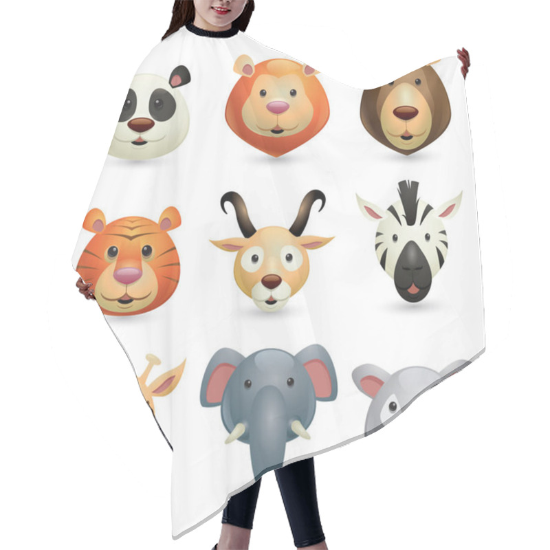 Personality  Collection Of Wild Animals Hair Cutting Cape