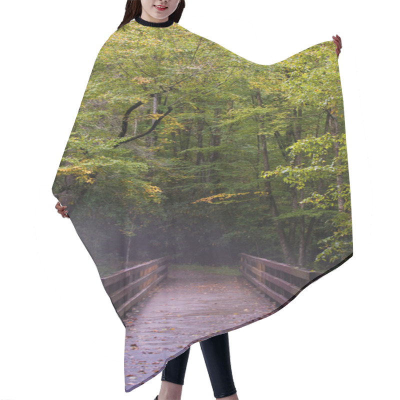 Personality  Fog In Great Smoky Mountains Hair Cutting Cape