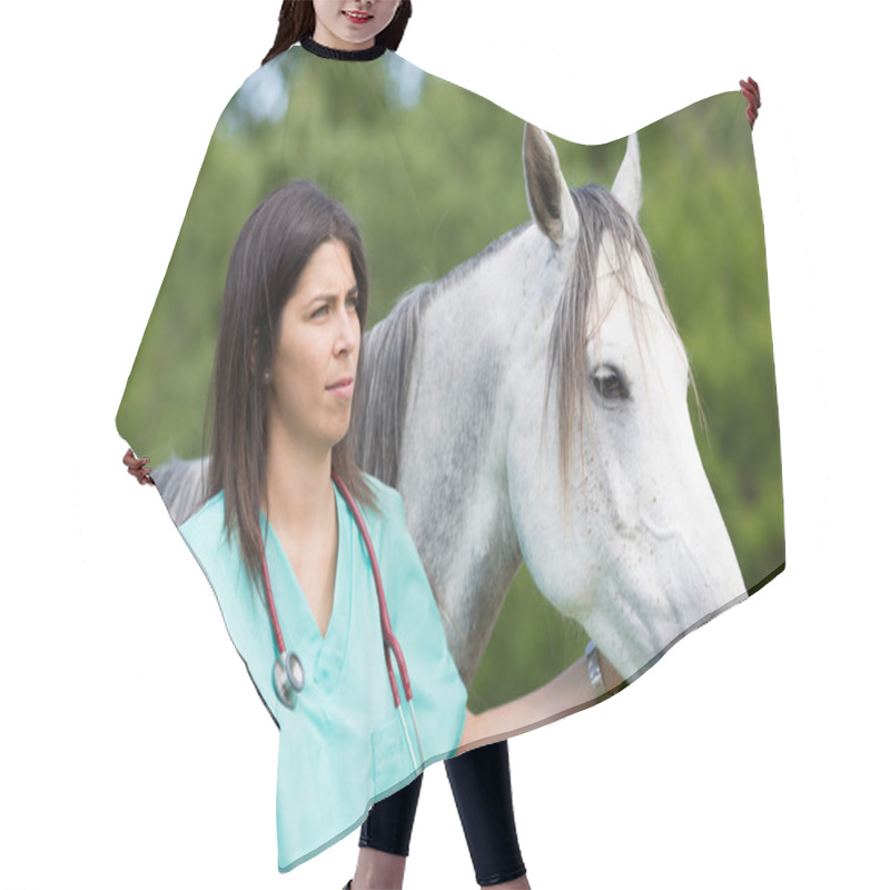 Personality  Veterinary On A Farm Hair Cutting Cape