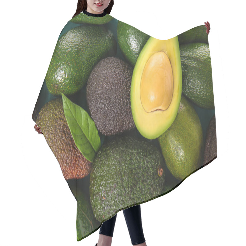 Personality  Ripe Fresh Avocados Upper View Hair Cutting Cape