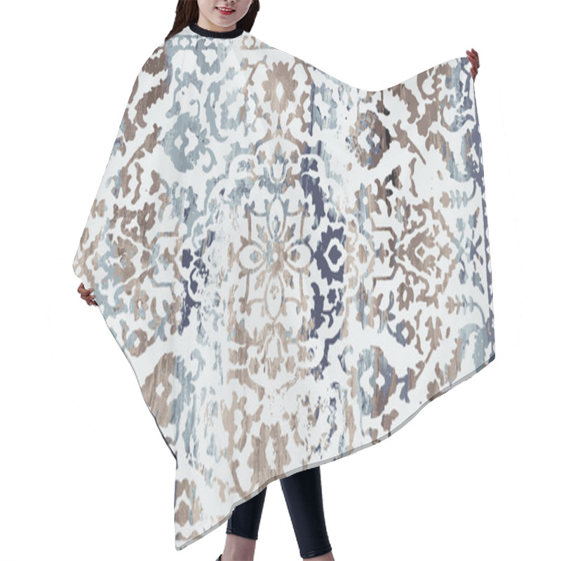 Personality  Carpet And Rugs Textile Design With Grunge And Distressed Texture Repeat Pattern  Hair Cutting Cape