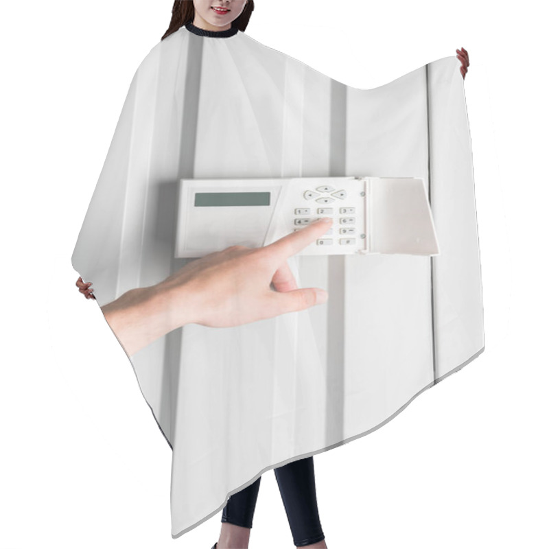 Personality  Home Security Alarm Hair Cutting Cape