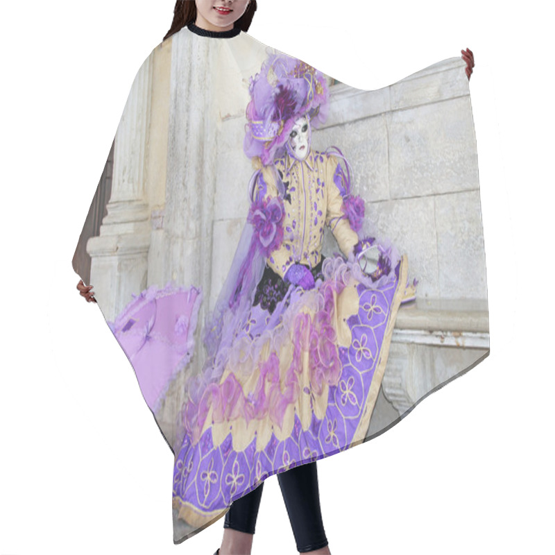 Personality  Masked Person In Venice Hair Cutting Cape