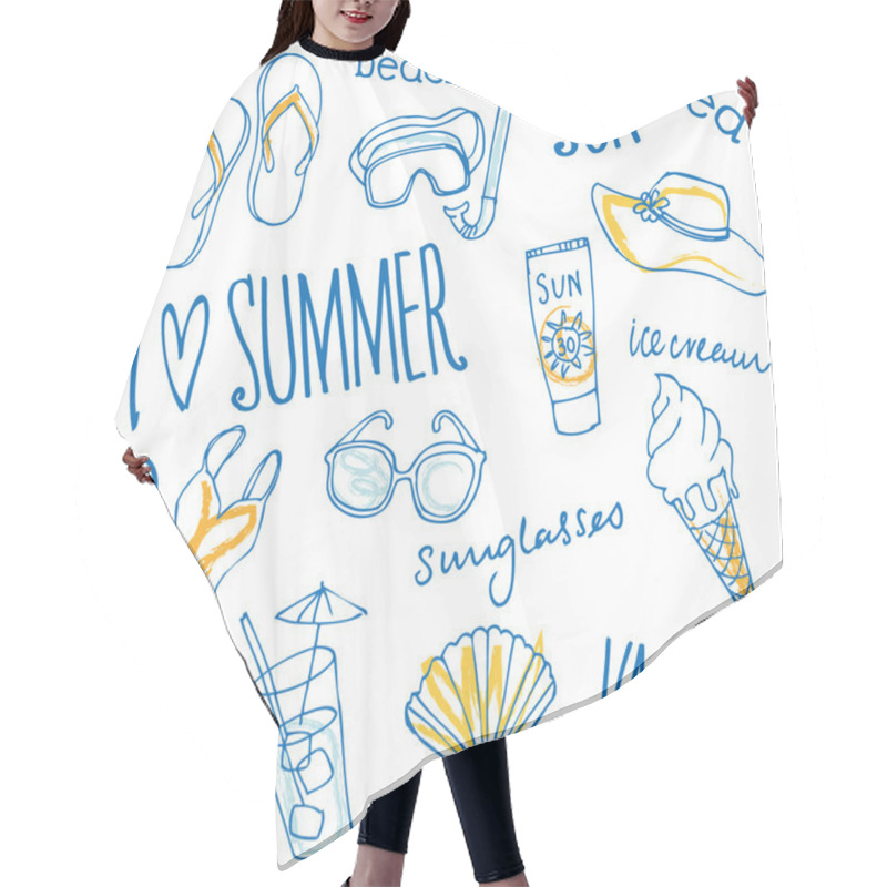 Personality  Summer Vacation Hair Cutting Cape