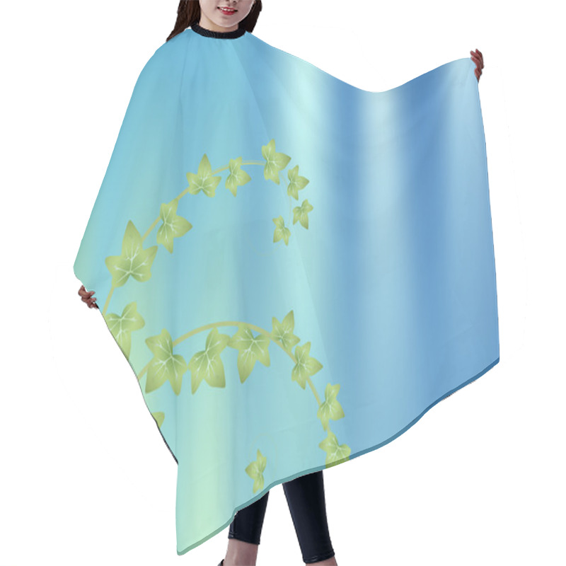 Personality  Ivy On Blue Background Hair Cutting Cape