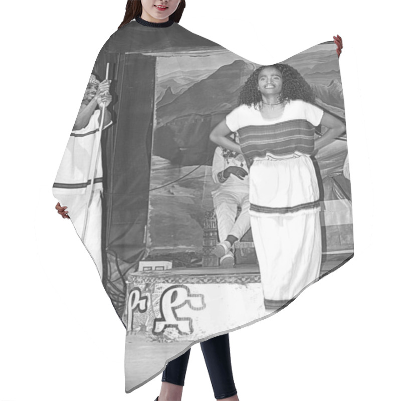 Personality  ETHIOPIA,REPRESENTATION OF ETHIOPIAN DANCES Hair Cutting Cape