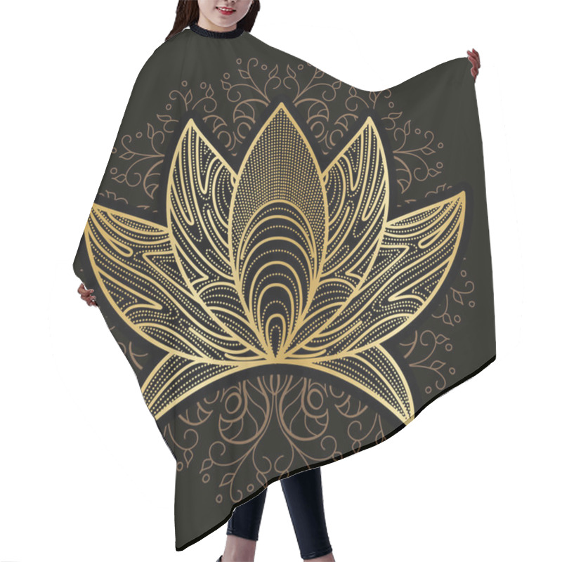 Personality  Set Of Lotus Flowers Hair Cutting Cape