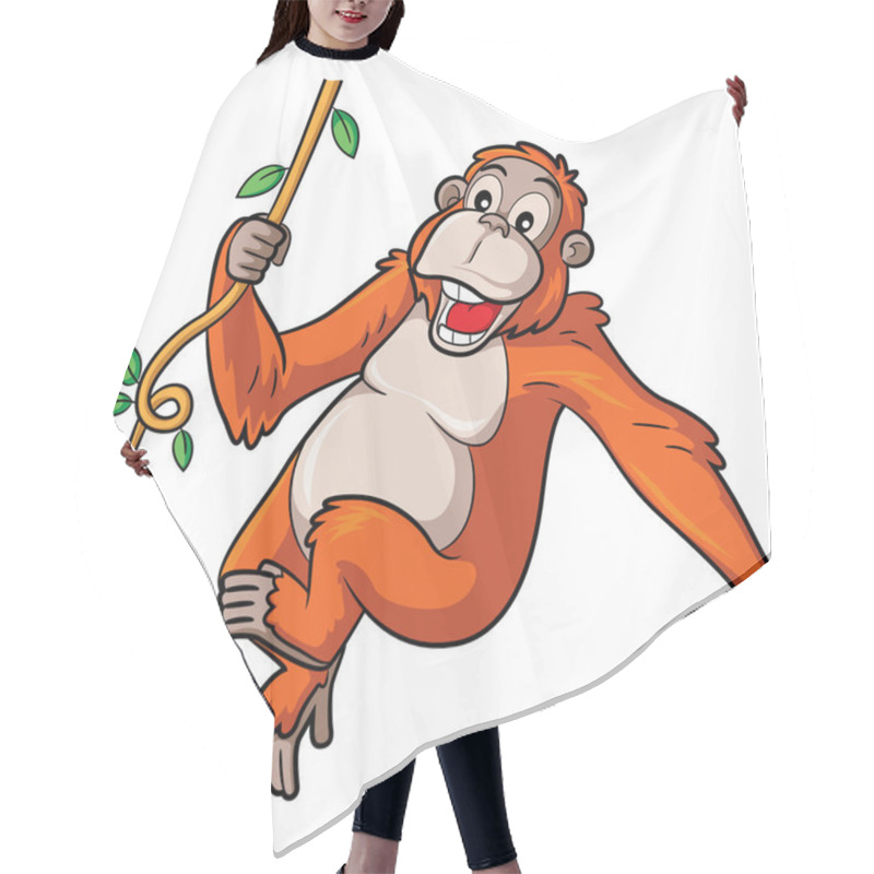 Personality  Orangutan Cartoon Hair Cutting Cape