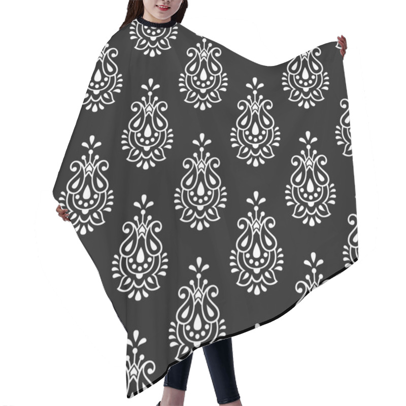 Personality  Vector Paisley Seamless Pattern Hair Cutting Cape