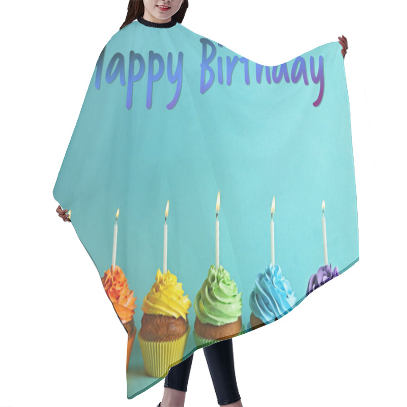 Personality  Text HAPPY BIRTHDAY Hair Cutting Cape